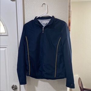 Navy Jacket with Yellow Accents
